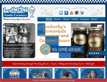 Tablet Screenshot of leatherbys.net